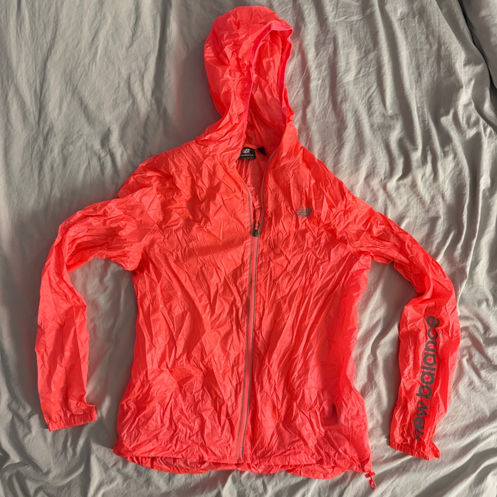 New Balance Bright Pink Running coat